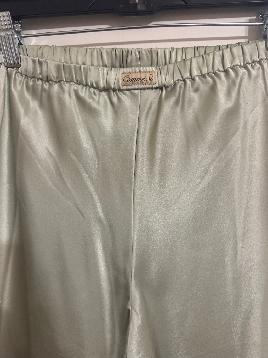 Comme Si Bias Cut Pant In Mint — image 3 of 5